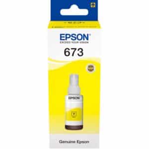 Epson 673 Y (T6734) Jaune - Bouteille d'encre Epson d'origine (C13T67344A)